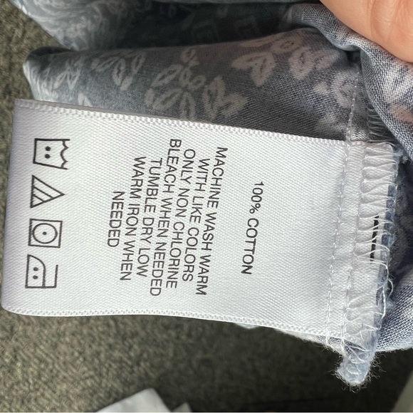 Foxcroft Pax Tile Print Cotton Shirtdress - Picture 4 of 9